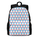 Pride Hexagon Print Large Capacity Backpack Laptop Travel Bags