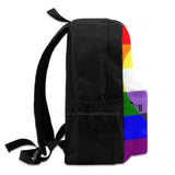 Pride Flag Non-Binary Heart Travel Laptop Backpack Bag