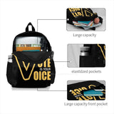 Vote Is Your Voice 3D Print Backpack Casual Bag Elections Trump Biden