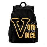 Vote Is Your Voice 3D Print Backpack Casual Bag Elections Trump Biden