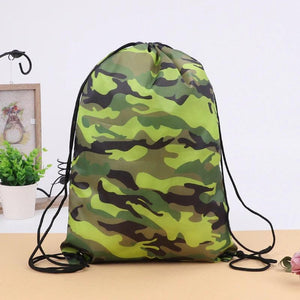 Camouflage Oxford Drawstring Bag Printing Unisex Travel Storage Package