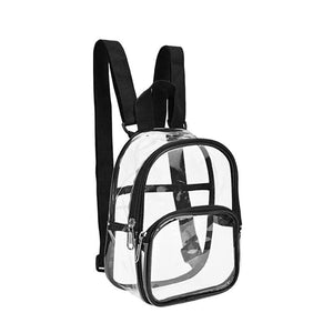 Clear Backpack Durable Visible Cosmetic Bag for Men Women Sporting Events