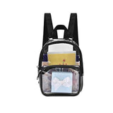 Transparent Backpack School Bag Water Resistant Large Capacity PVC Book Bag