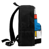 De Stijl Modern Art Satchel Schoolbag