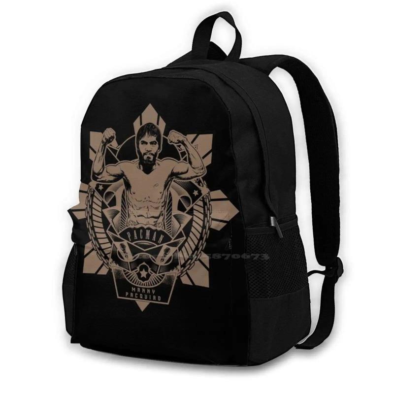 Large Capacity School Backpack Laptop 15 Inch Pacquiao Design