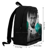 Manny Pacquiao Backpack for Student School Laptop Travel Bag