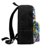 Colorful Abstract Design Laptop Travel School Bag