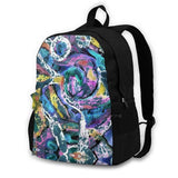 Colorful Abstract Design Laptop Travel School Bag