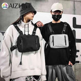 Hip Hop Style Crossbody Shoulder Chest Bag Unisex Oxford Streetwear