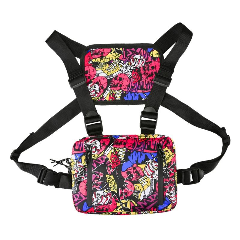 Hip Hop Style Crossbody Shoulder Chest Bag Unisex Oxford Streetwear