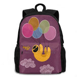Lazybones School Bag Big Capacity Backpack Laptop 15 Inch Heart Feeling