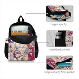 Motivation Backpack Student School Laptop Travel Bag Artistic Women Men