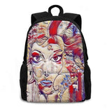 Motivation Backpack Student School Laptop Travel Bag Artistic Women Men