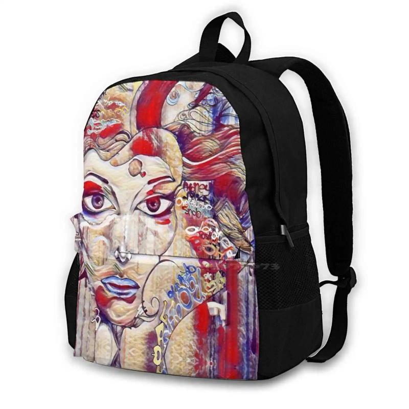 Motivation Backpack Student School Laptop Travel Bag Artistic Women Men