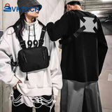 Hip Hop Style Crossbody Shoulder Chest Bag Unisex Oxford Streetwear Bag