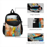 Colorful Art Travel Laptop School Backpack Bag for Women, Men