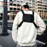 Hip Hop Crossbody Shoulder Bag Unisex Oxford Streetwear Vest Waist Packs
