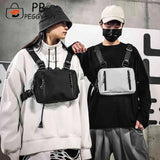 Hip Hop Crossbody Shoulder Bag Unisex Oxford Streetwear Vest Waist Packs
