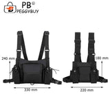 Adjustable Unisex Nylon Waistcoat with Phone Bag Pair