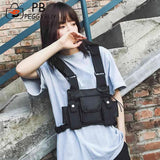 Adjustable Unisex Nylon Waistcoat with Phone Bag Pair
