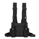Adjustable Unisex Nylon Waistcoat with Phone Bag Pair