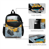 Teen Girls School Laptop Travel Bag Robot Rothko Mark Pixar Orange