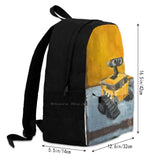 Teen Girls School Laptop Travel Bag Robot Rothko Mark Pixar Orange