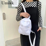 Nylon Schoolbags For Women Book College Teenager Girls Rucksack