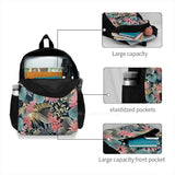 Floral Patterns Teen College Student Backpack Laptop Travel Bags