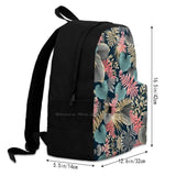 Floral Patterns Teen College Student Backpack Laptop Travel Bags