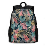 Floral Patterns Teen College Student Backpack Laptop Travel Bags
