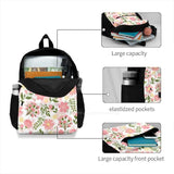 Floral Patterns School Bag Big Capacity Backpack Laptop 15 Inch