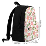 Floral Patterns School Bag Big Capacity Backpack Laptop 15 Inch