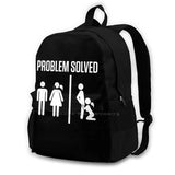 Adult Content Problem Solved Tees School Bag Backpack Laptop 15 Inch