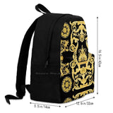 Baroque Prints Greek Ornament Goldenmeander Meandros Vintage Travel Laptop