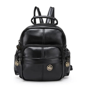 HUIMENG PU Leather Backpack for Girls - School Laptop College Bag