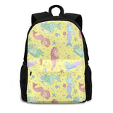 Mermaid Or Reverse Mermaid? School Bag Backpack Laptop 15 Inch Pattern Mermay