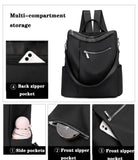 Rivet Backpack Women Leisure Back Pack Ladies Knapsack Casual Travel Bags