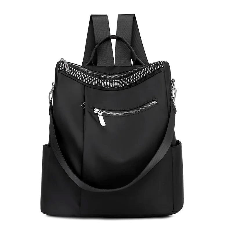 Rivet Backpack Women Leisure Back Pack Ladies Knapsack Casual Travel Bags