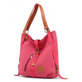 Large Capacity Canvas Women Shoulder Bag