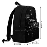 Dandelion Tattoo Laptop Travel School Bags - Just Breathe Blowball