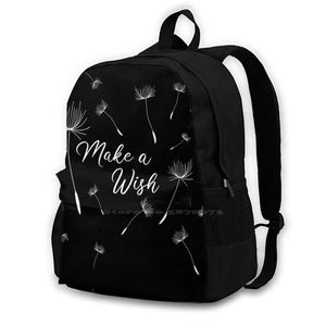 Dandelion Tattoo Laptop Travel School Bags - Just Breathe Blowball