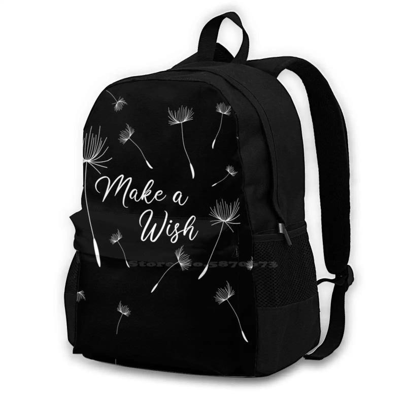 Dandelion Tattoo Laptop Travel School Bags - Just Breathe Blowball