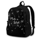 Dandelion Tattoo Laptop Travel School Bags - Just Breathe Blowball