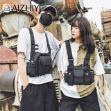 Adjustable Unisex Nylon Waistcoat with Mobile Phone Bag Pair
