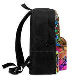 Large Capacity Backpack Laptop Travel Bags Smoking Girls Painte