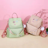 Anti-theft Embroidery Backpack for Girls Travel School Bag