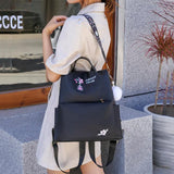 Anti-theft Embroidery Backpack for Girls Travel School Bag