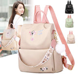 Anti-theft Embroidery Backpack for Girls Travel School Bag
