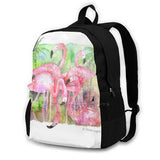 Flamingo Wildlife Laptop Travel School Bags Pink Bird Animal